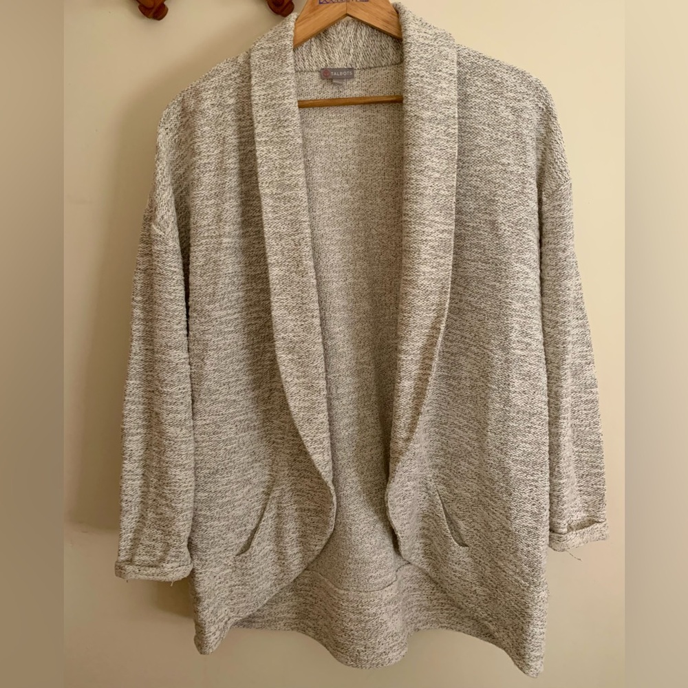 Talbots Metallic Casual Blazer/ Cardigan